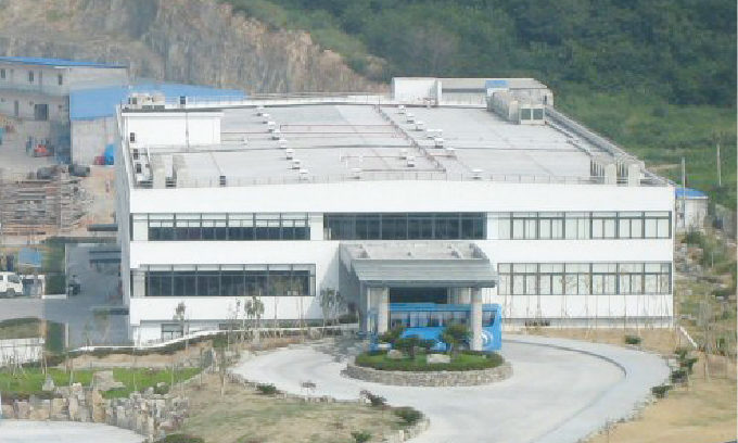 A factory of Tsuneishi shipbuilding company in China
